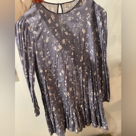 FLORAL CREPE WILFRED DRESS -LAMBRUSCO - Picture 2 of 5